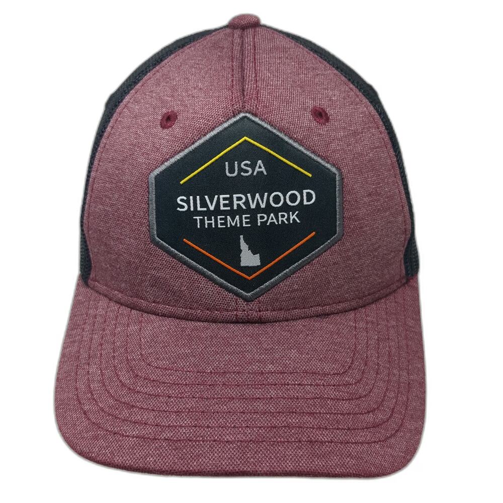 Triangle Sport Red One Size Trucker Hat Silverwood Theme Park Idaho Snapback